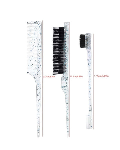 3pcs Shiny Hair Styling Comb Set