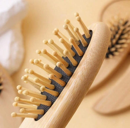 Portable Mini Wooden Hairbrush