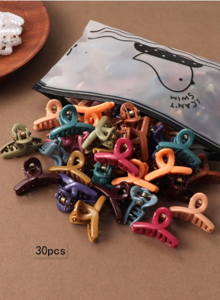 30pcs Hair Small Claws + Zipper Bag