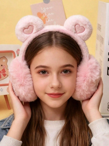 1pc Foldable Earmuff Heart Design