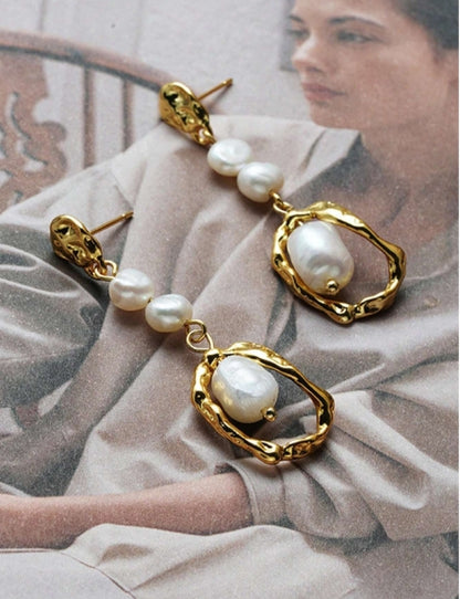 Pearl Tide Statement Earrings
