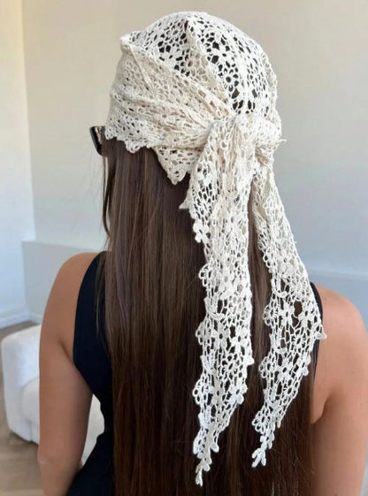 Coastal Lace Head Scarf