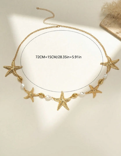 1pc Summer Starfish Waist Chain