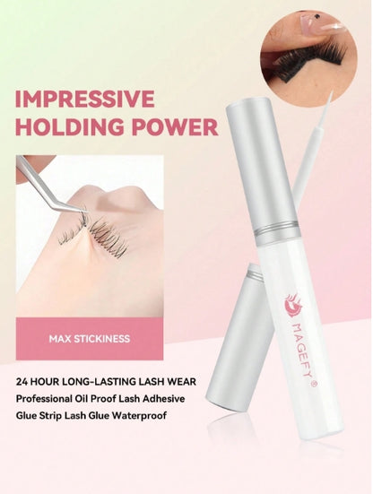 MAANGE Eyelash Glue, Natural Invisible After Drying