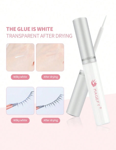 MAANGE Eyelash Glue, Natural Invisible After Drying