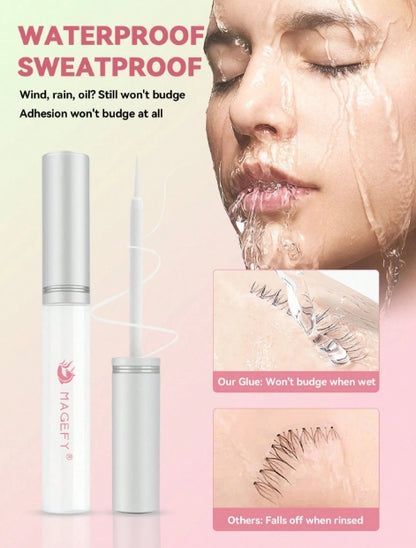 MAANGE Eyelash Glue, Natural Invisible After Drying