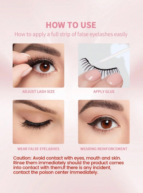 MAANGE Eyelash Glue, Natural Invisible After Drying