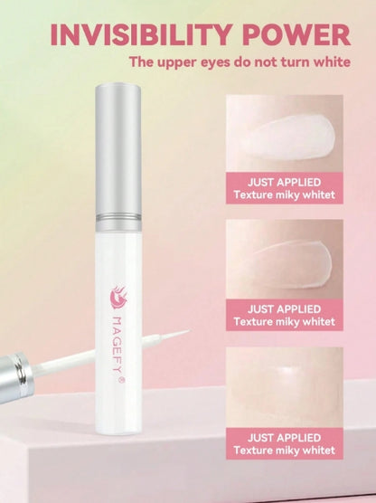 MAANGE Eyelash Glue, Natural Invisible After Drying