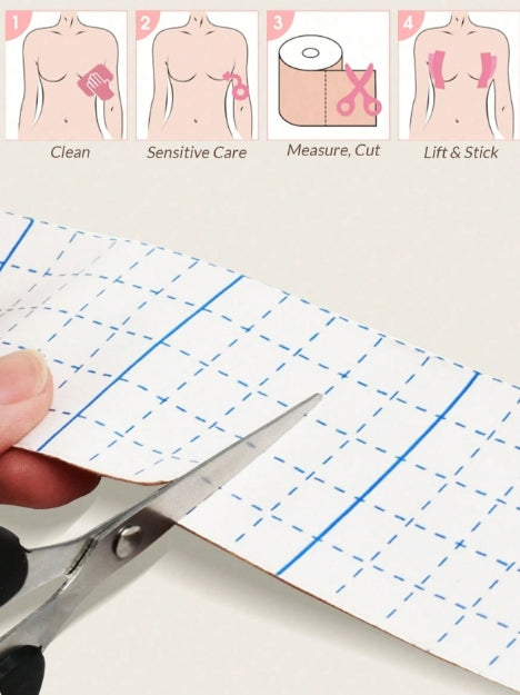 Women Invisible Self-Adhesive Breast Lift Tape Bra - 5cm*500 cm