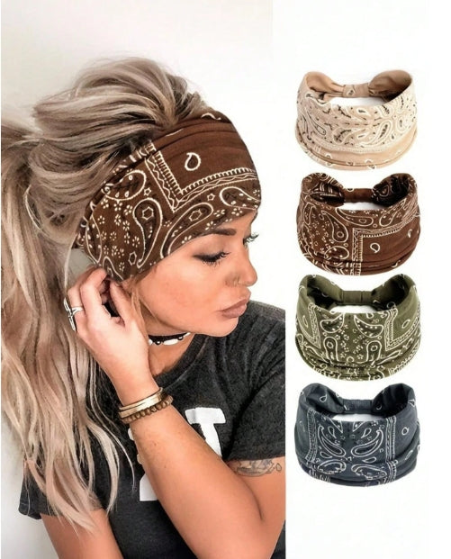 Paisley Bandana Twist Headband