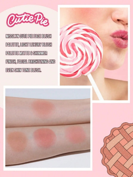 MISSLYN Cutie Pie Trio Bronzing Blush - 2F Half Baked 8g