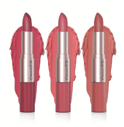 3pcs Long Lasting  Waterproof Lipstick Lipstick Set