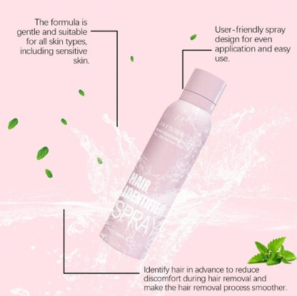 Facial Hair Removal Spray 100ml + 4pcs Eyebrows Razor