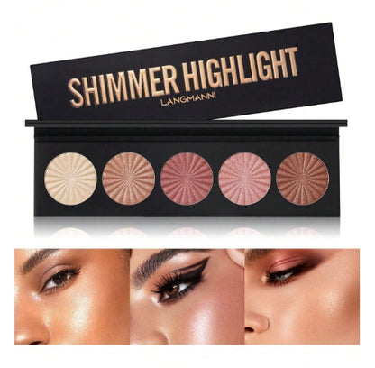 5 Colors Long lasting powder palette