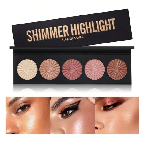 5 Colors Long lasting powder palette