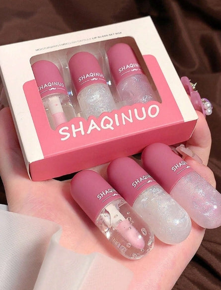3pcs Mini Capsule Lip gloss set