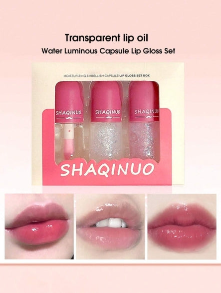 3pcs Mini Capsule Lip gloss set