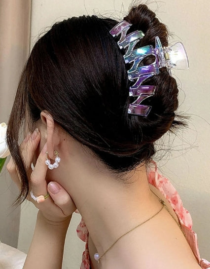 1 PC Holographic Hair Claw Street