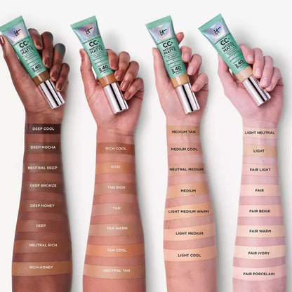 IT Cosmetics CC+ Cream Natural Matte Foundation with SPF 40 - 32ml