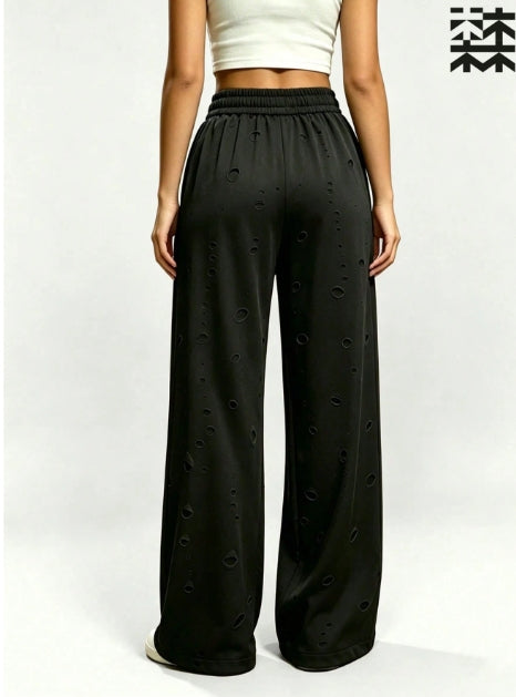 SHEIN Mulinsen Women's Sweatpants with Ripped Design- Size XXL