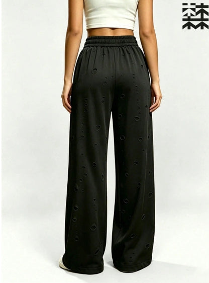 SHEIN Mulinsen Women's Sweatpants with Ripped Design- Size XXL