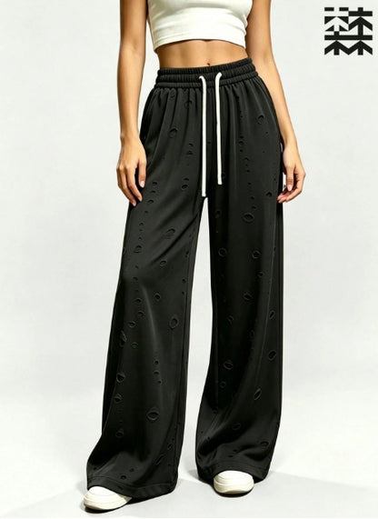 SHEIN Mulinsen Women's Sweatpants with Ripped Design- Size XXL