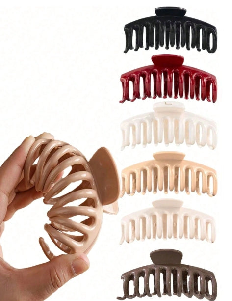 1pc Silicone Hair Claw - 10 cm (Random Shape)