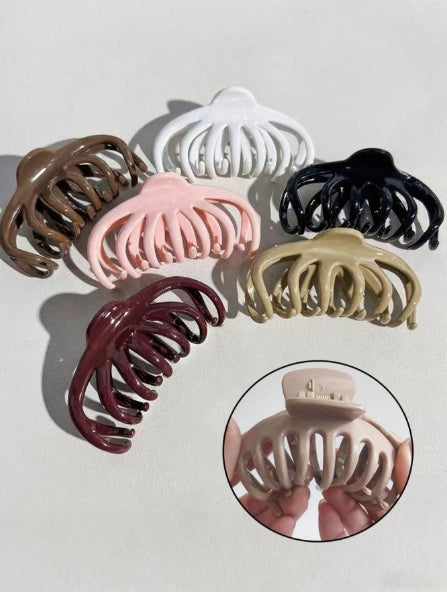 1pc Silicone Hair Claw - 12 cm