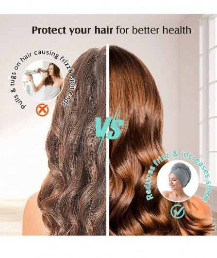 1pc Microfiber Hair Towel