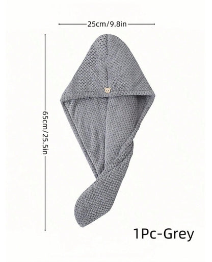 1pc Microfiber Hair Towel