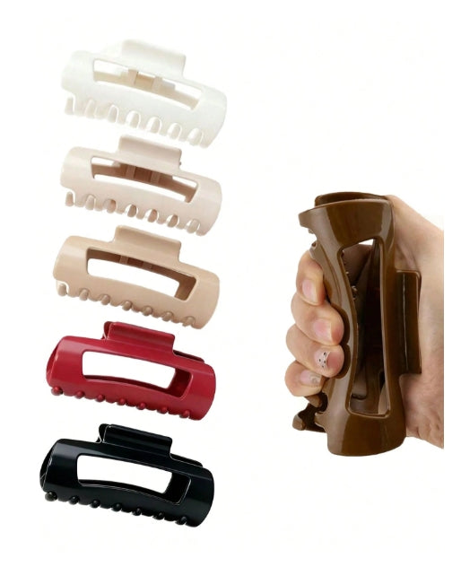 1pc Silicone Hair Claw - 12 cm