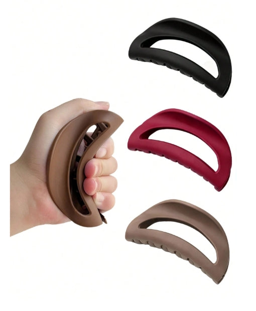 1pc Silicone Hair Claw - 10 cm (Random Shape)