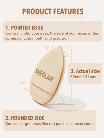 SHEGLAM Magic Finger Mini Sponge 3 Pcs/Set