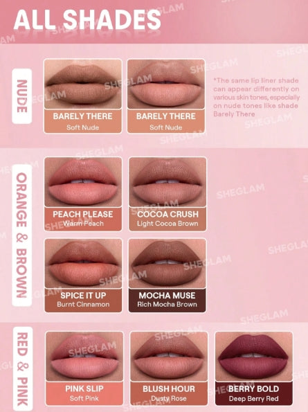 SHEGLAM Bold Booster Plumping Lip Liner