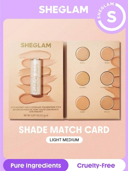 SHEGLAM Foundation Stick's Shade Match Card