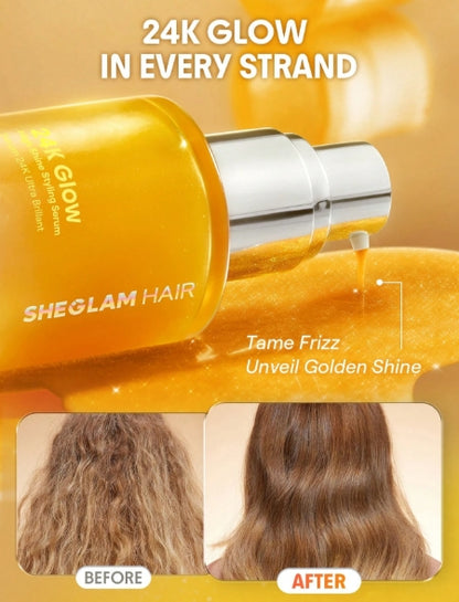SHEGLAM HAIR 24K Glow High Shine Styling Serum-10ml
