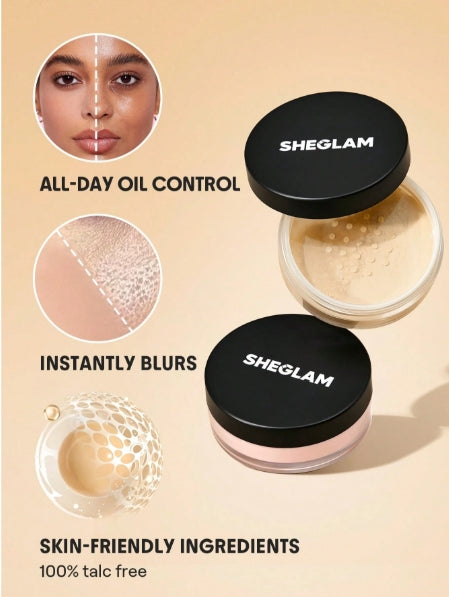 SHEGLAM Baked Glow Setting Powder-Banana