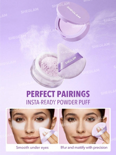 SHEGLAM Insta-Ready Face Under Eye Setting Powder Duo-Taro
