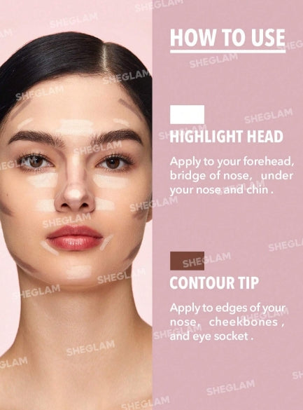 SHEGLAM Fine Line 2-In-1 Nose Contour & Highlight Pen