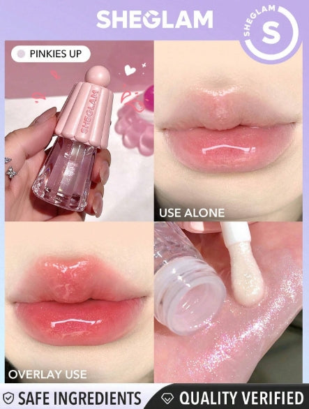 SHEGLAM Jelly Wow Hydrating Glitter Lip Oil