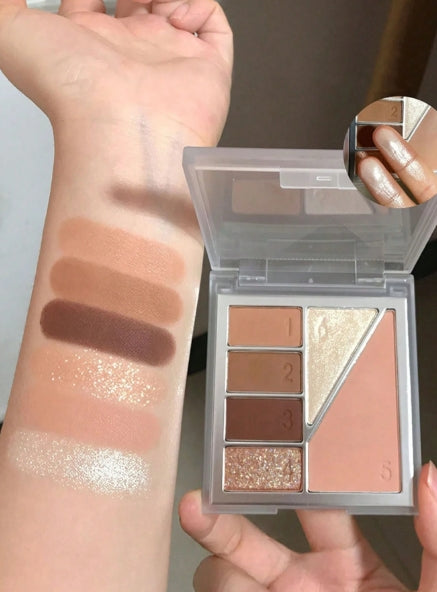 Dikalu Warm Brown Cocoa 6 Colors Eyeshadow Palette-Centuries 02