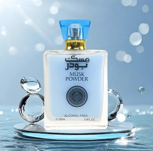 100ml Musk Powder Cream Vanilla Blue Fragrance - Men