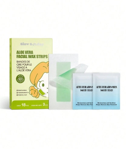 Slow Sunday 18pcs Aloe Vera Facial Wax Strips