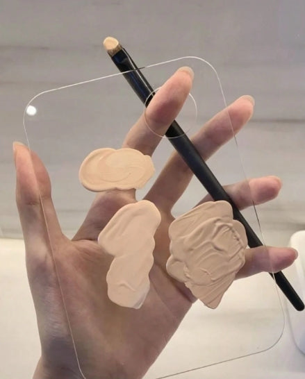 1pc Acrylic Clear Palette Painting and Liquid Foundation Palette