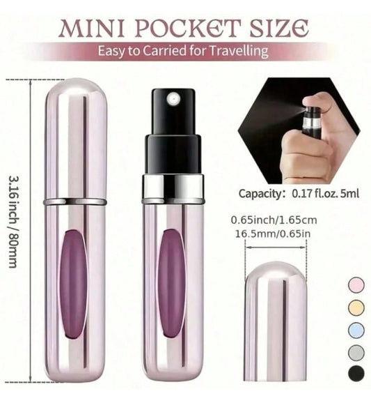 1pc Portable Perfume Spray Bottle - 5ml