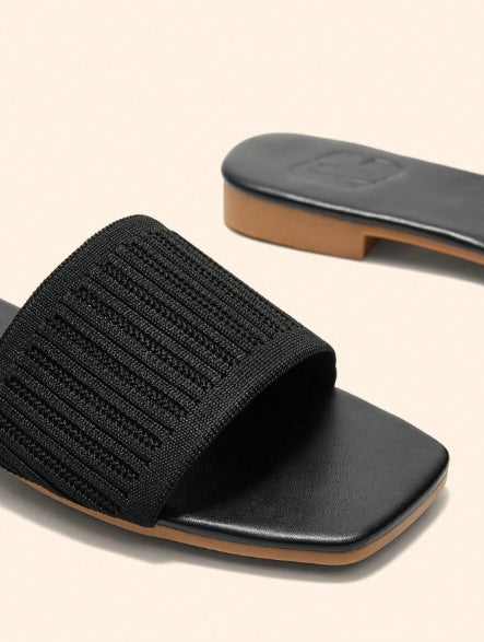 CUCCOO BASICS Black Slippers - Size EUR41