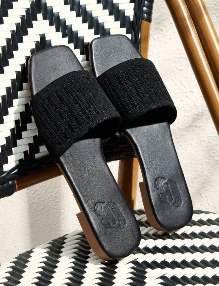 CUCCOO BASICS Black Slippers - Size EUR41