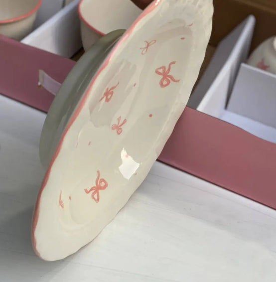 Blush Bow Serving Set