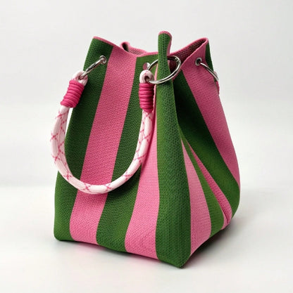 Candy Stripe Bucket Bag