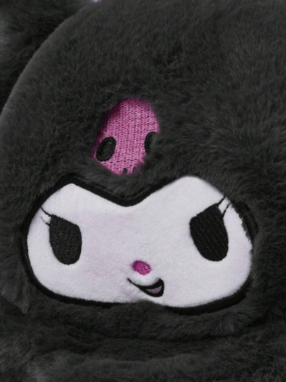 Kuromi Embroidered Plush Tissue Box Cover